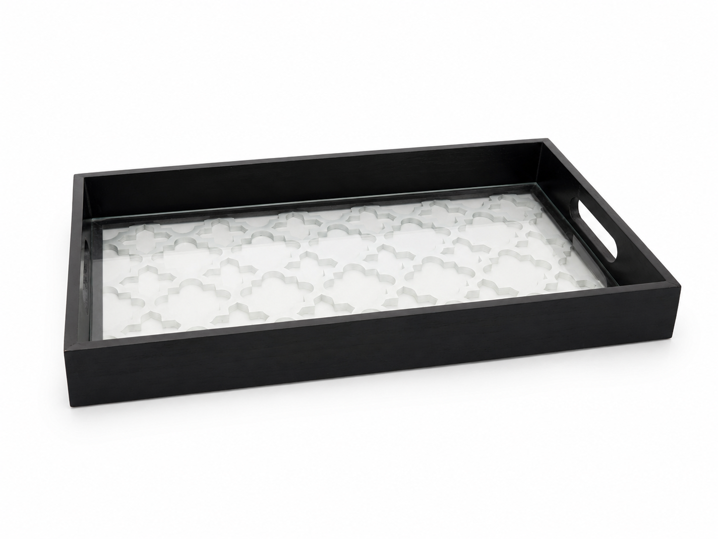 Luxe Zwart Houten Dienblad