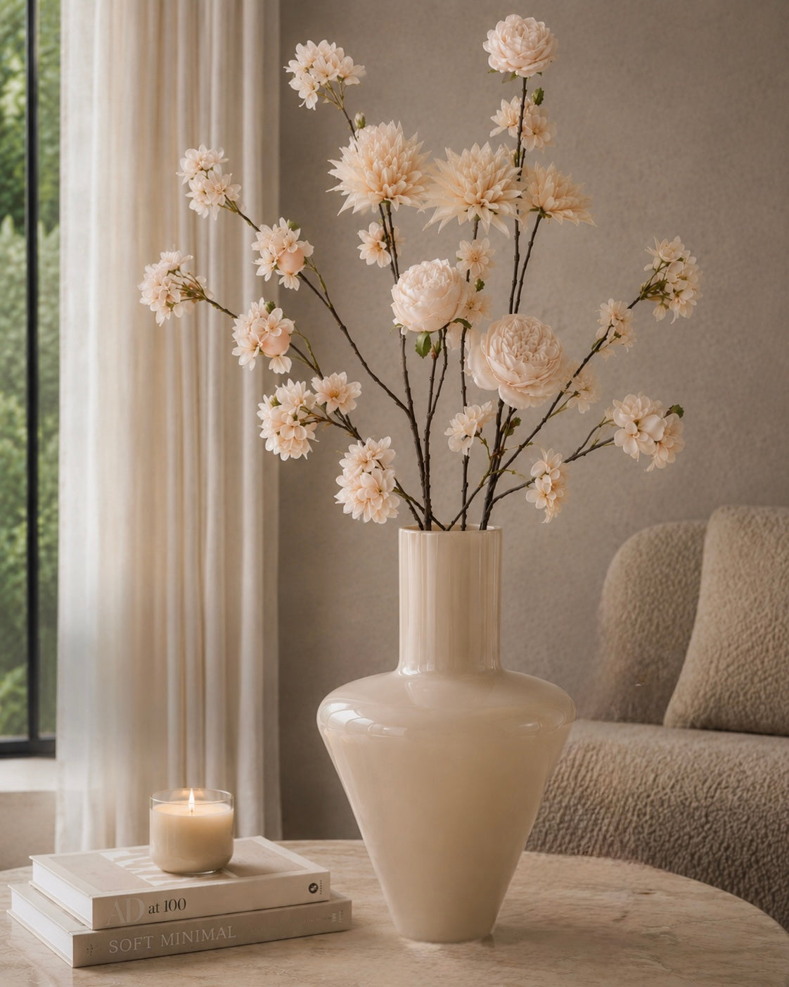 Nude Bloom Zijdebloem tak