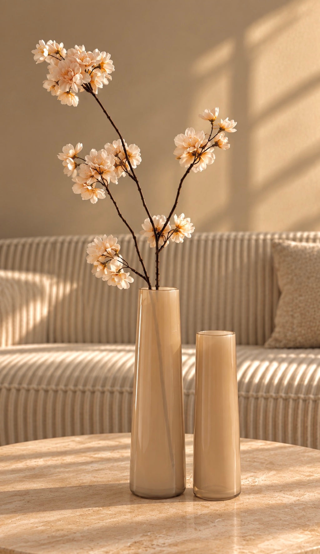 Cilla Vase Set Taupe