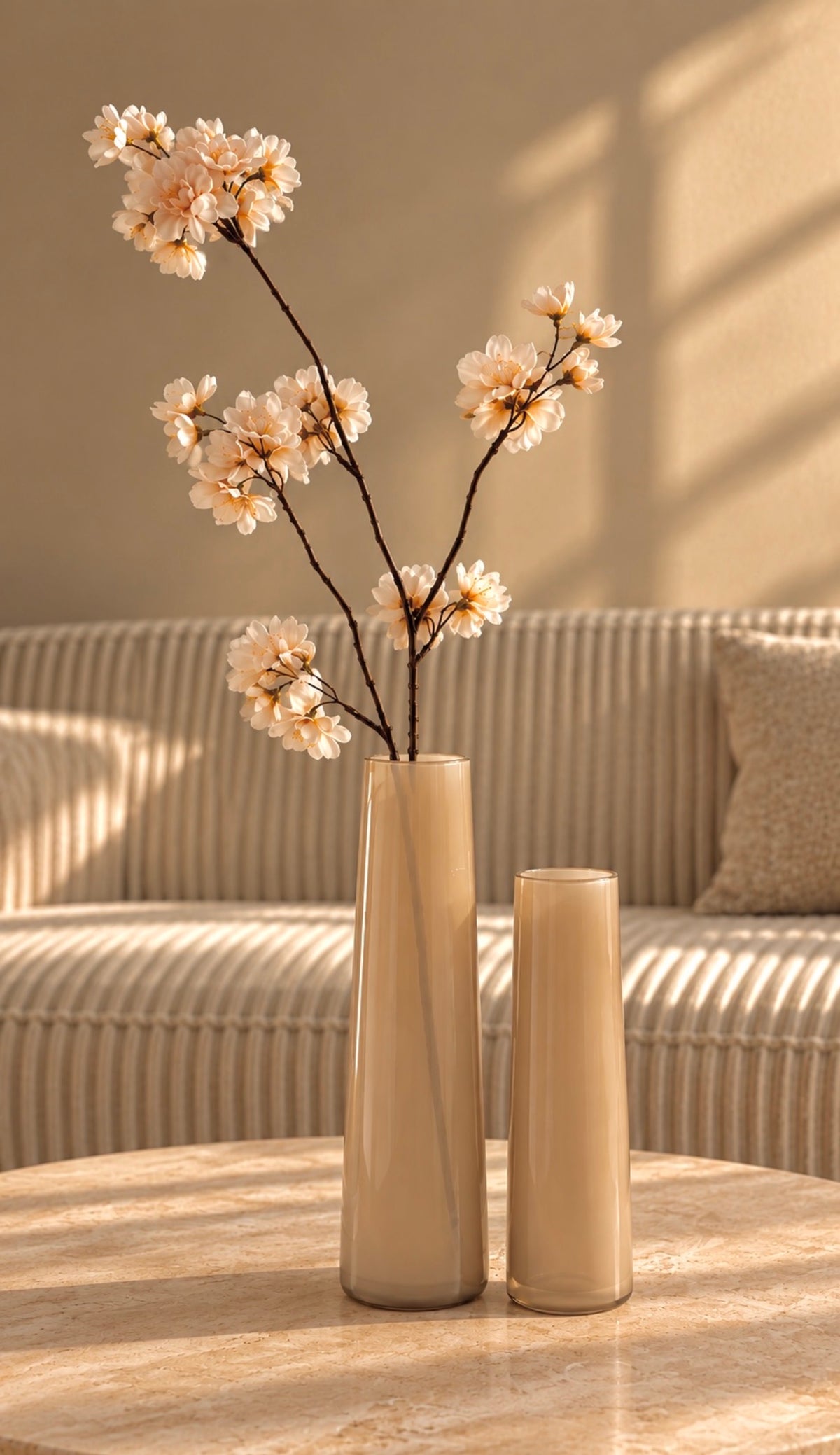 Cilla Vase Set Taupe
